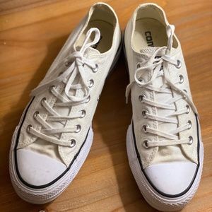 White Converse Platform